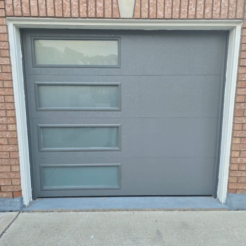 new gray garage door
